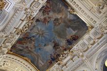 Az Igazságügyi Palota nagycsarnokának mennyezeti freskója