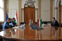 The meeting took place in the Curia's Mailáth Room The meeting took place in the Curia's Mailáth Room