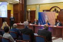 A Kúria elnöke megköszöni a konferencia munkáját (A képek forrása: Legfőbb Ügyészség)