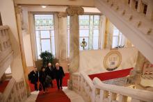 A delegációt a Kúria elnöke vezette körbe az épületben