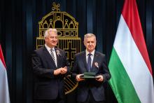 Dr. Semjén Zsolt és Dr. Hajnal Péter az ünnepségen