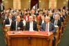 A Kúria vezetői és bírái az Országgyűlés Felsőházi termében